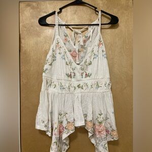 Anthropologie asymmetrical tank top